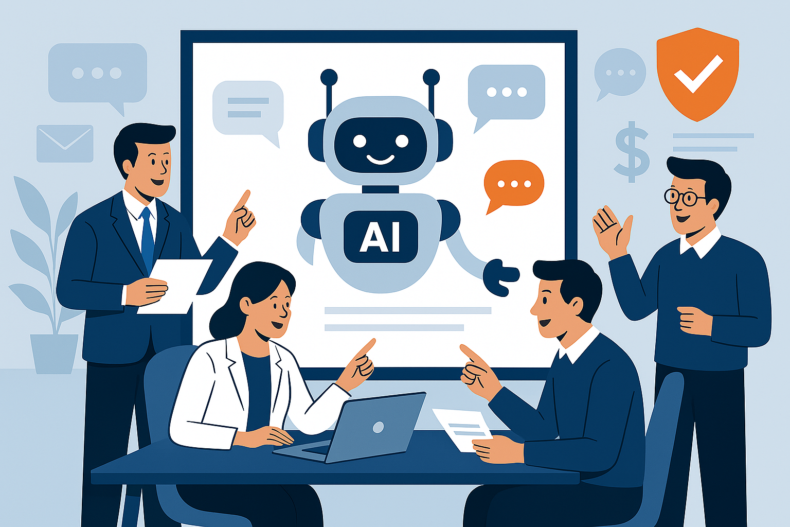 Chatbot interface mockup